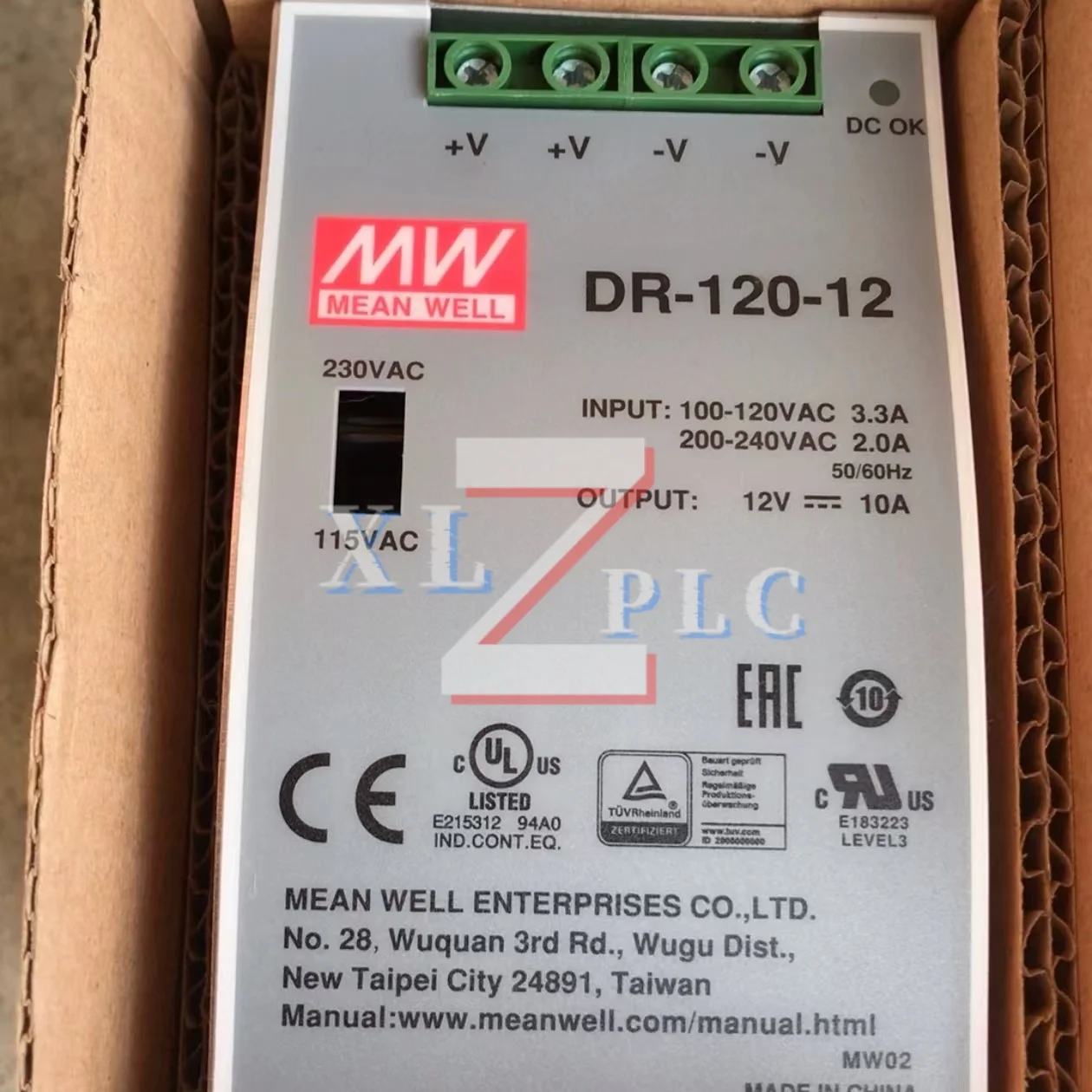 S-250-24 DR-120-12 Power Supply new original
S-250-24 DR-120-12 Power Supply new original