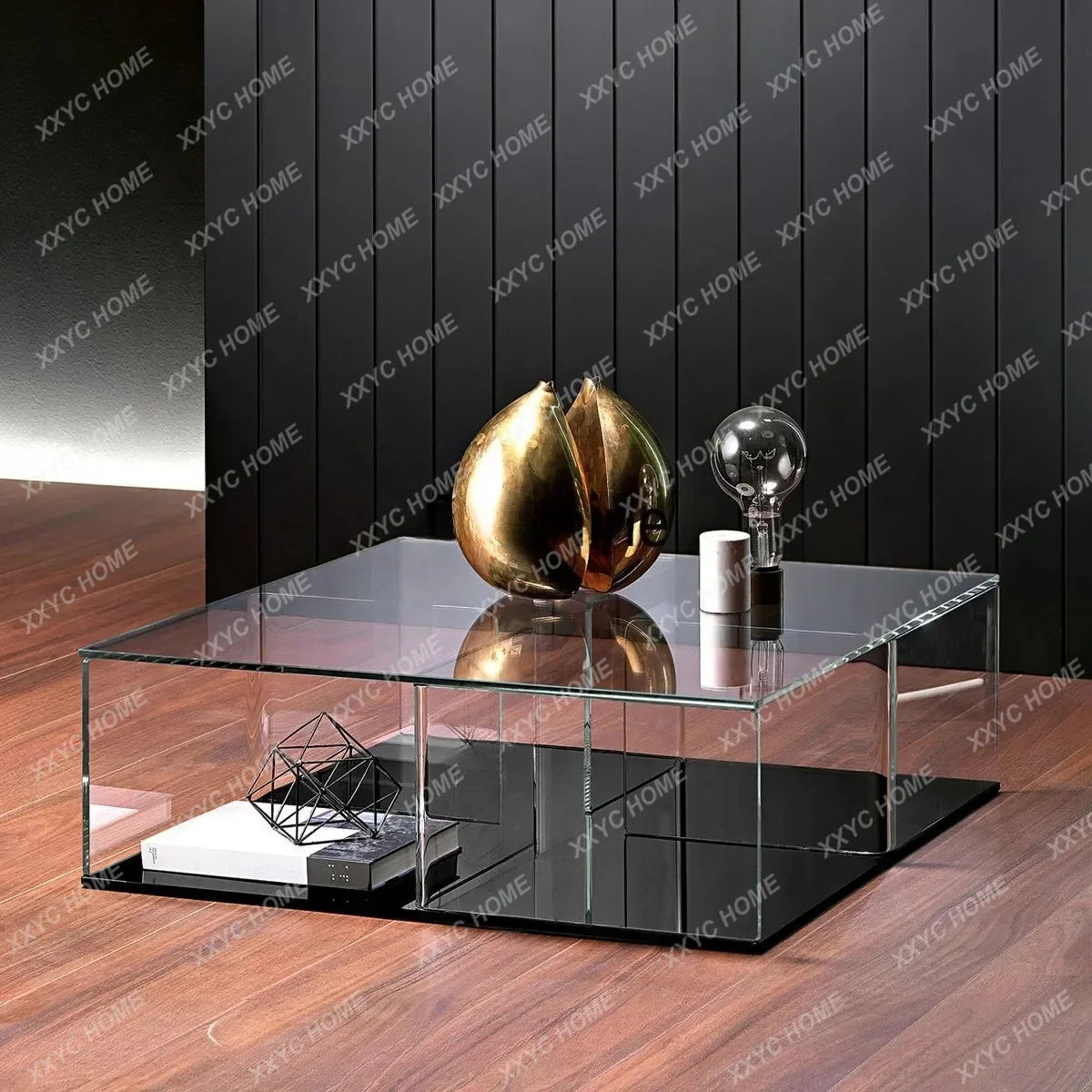 Household living room modern simple acrylic transparent square table
Household living room modern simple acrylic transparent square table