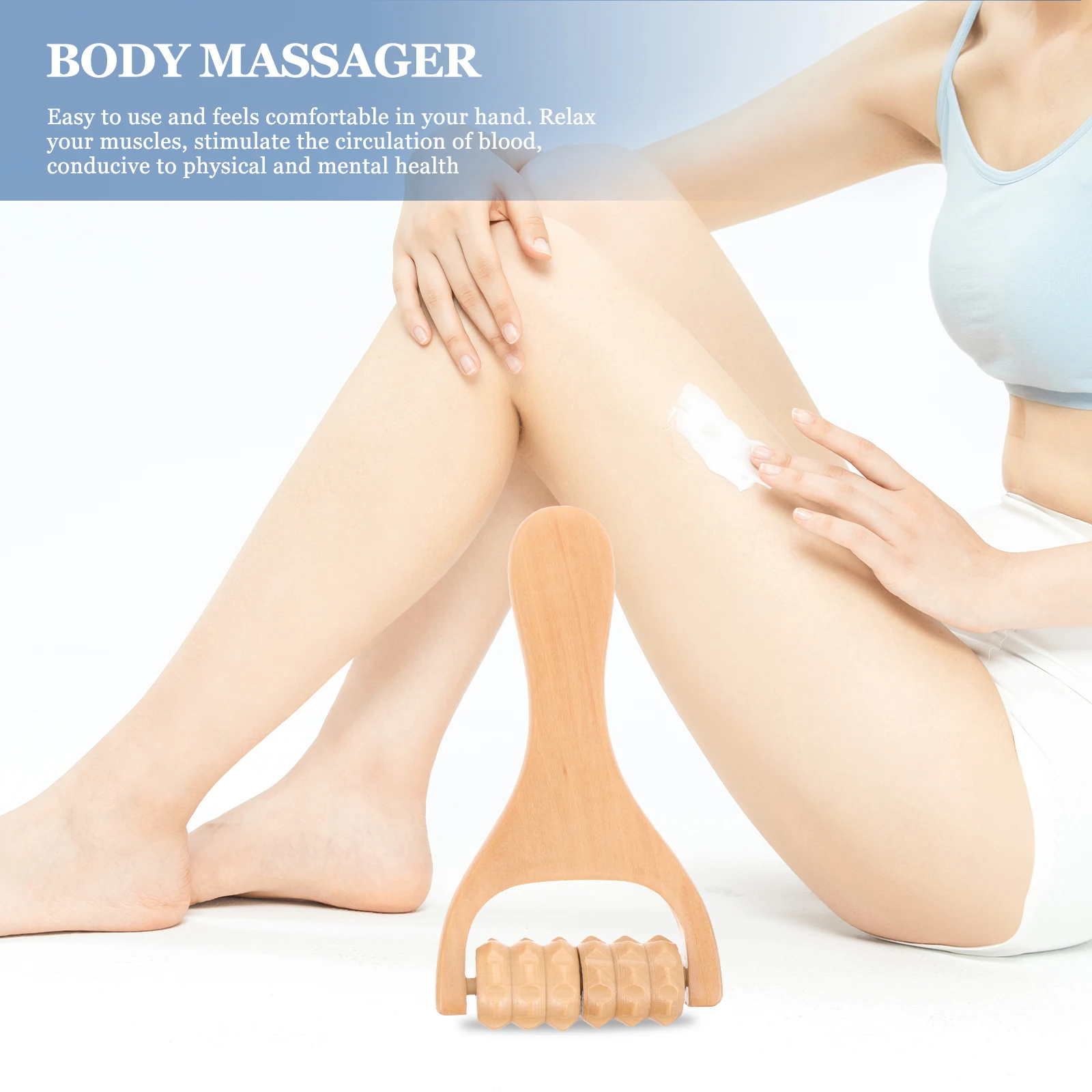 2pcs Foot Massager Handheld Tool Natural Wood Smooth Lightweight Compact Rollers Shoulder Neck Back Legs Arms Face Body Acupoint
2pcs Foot Massager Handheld Tool Natural Wood Smooth Lightweight Compact Rollers Shoulder Neck Back Legs Arms Face Body Acupoint