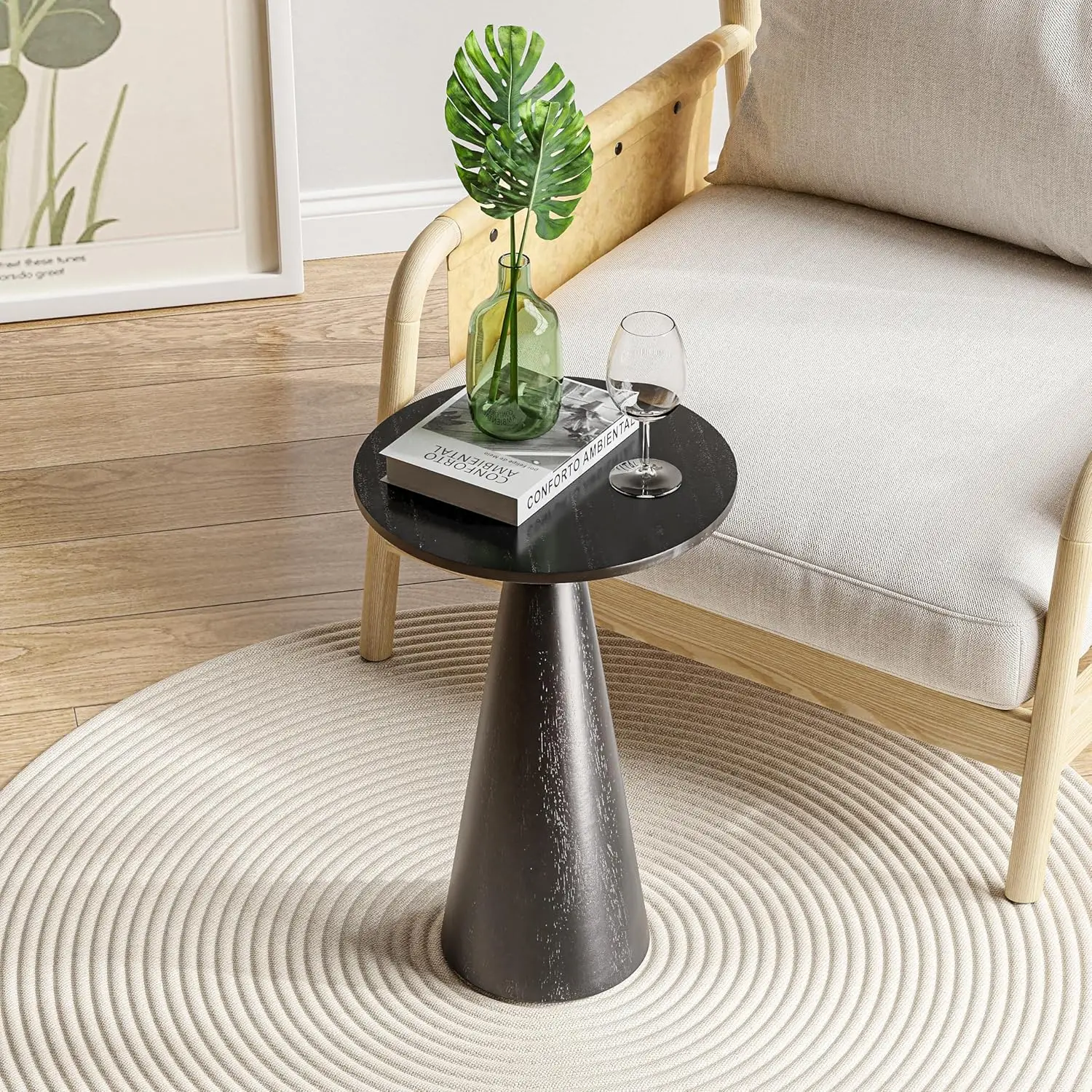 Farmhouse Pedestal Small End Table Round Martini Table Wood Plant Stand Rustic Drink Table for Small Space Living, Customized
Farmhouse Pedestal Small End Table Round Martini Table Wood Plant Stand Rustic Drink Table for Small Space Living, Customized