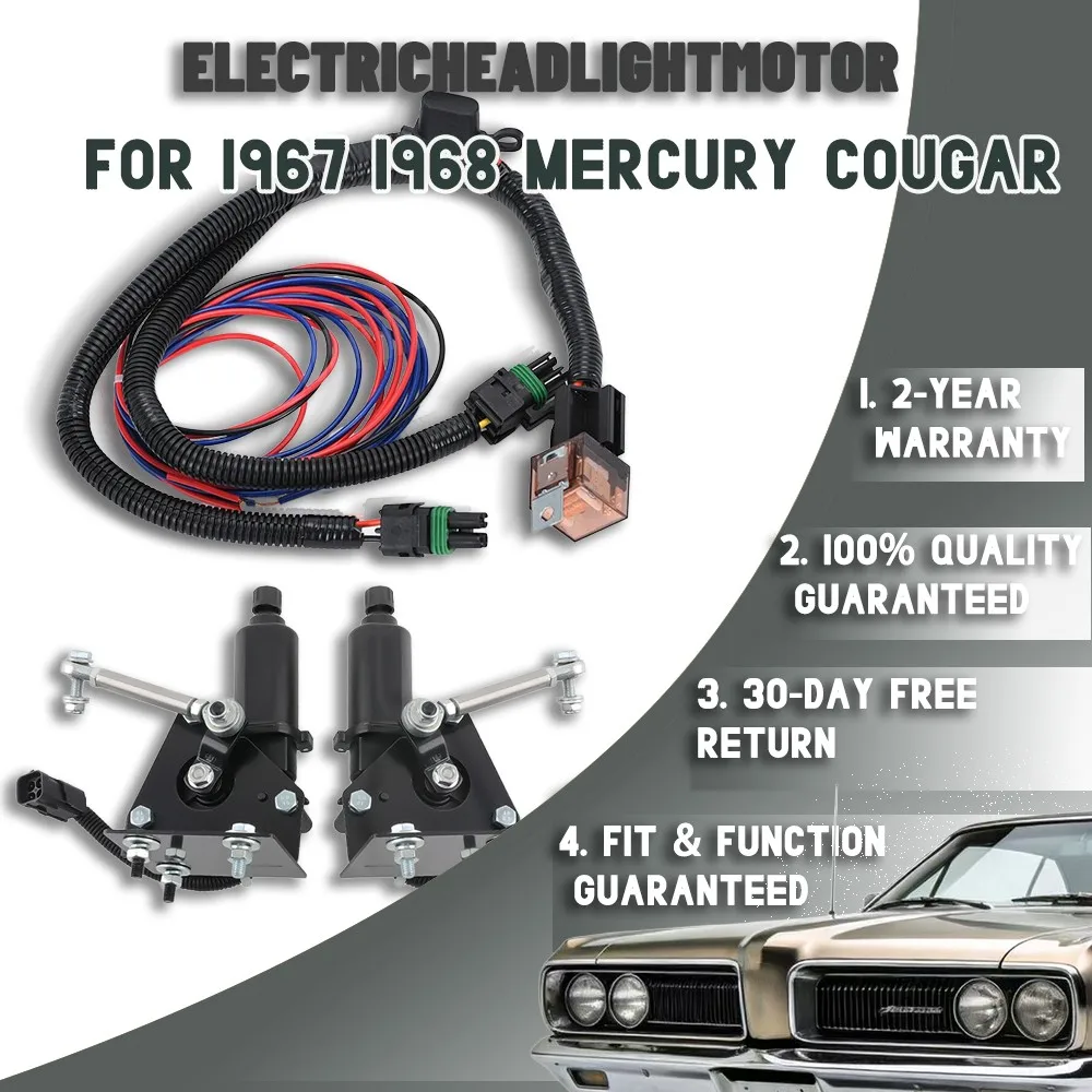 ZOOMKEY For 1967 1968 Mercury Cougar Electric Headlight Motor Conversion Kit W/MOTOR
ZOOMKEY For 1967 1968 Mercury Cougar Electric Headlight Motor Conversion Kit W/MOTOR