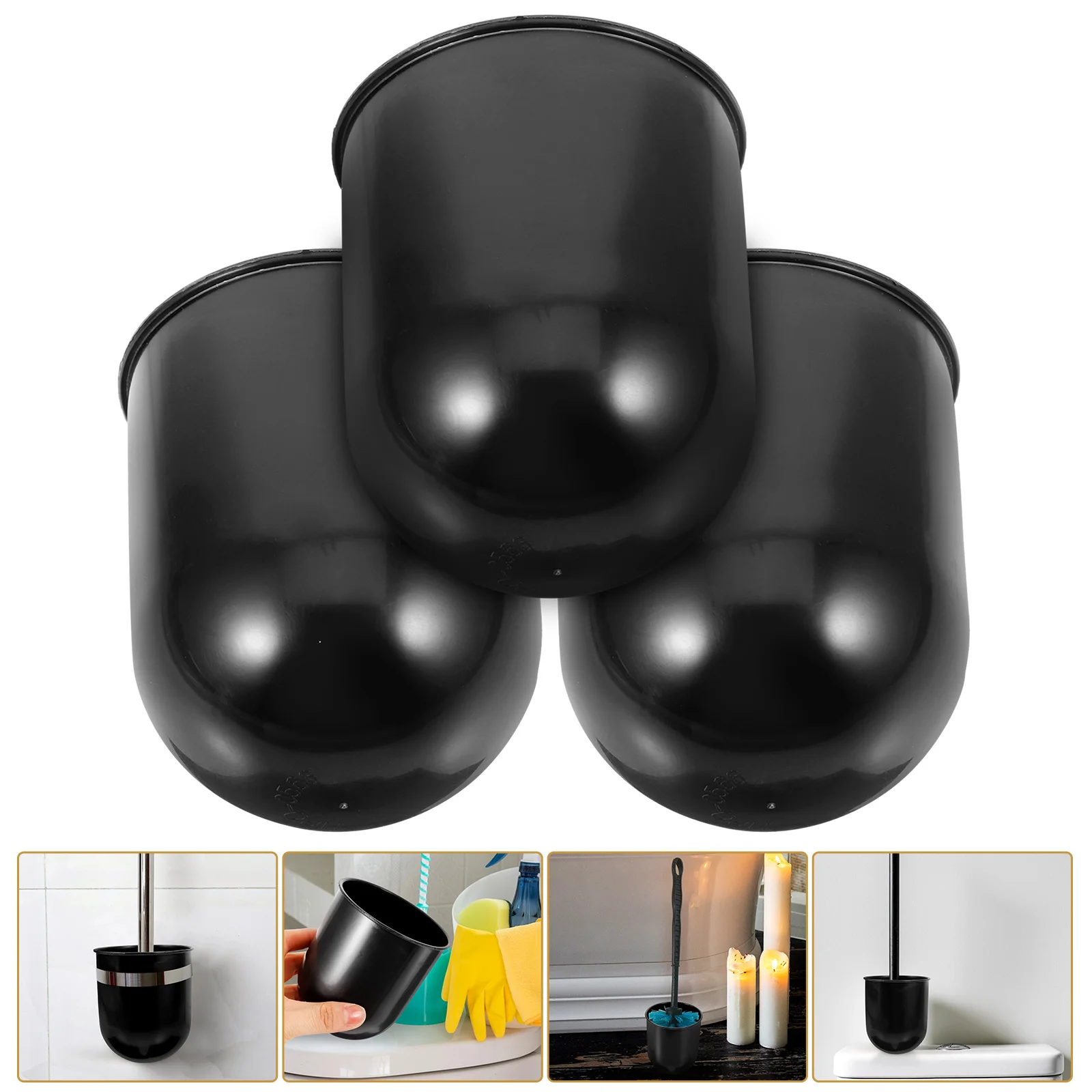 3pcs Toilet Brush Cup Black 86x100mm Foldable Cleaning Holder Bathroom Plastic Container Storage Supplies
3pcs Toilet Brush Cup Black 86x100mm Foldable Cleaning Holder Bathroom Plastic Container Storage Supplies