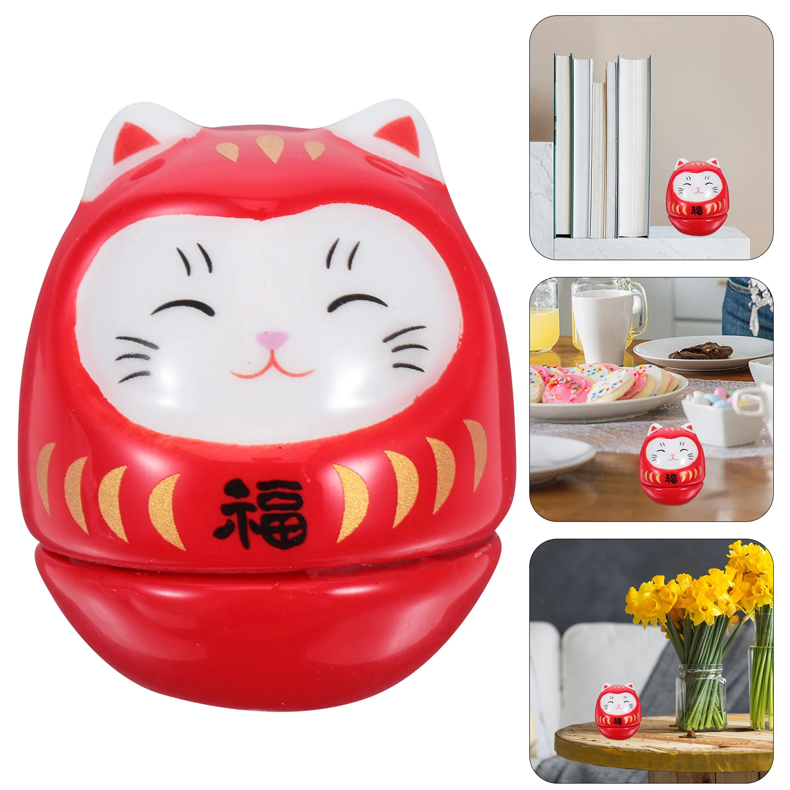 Fortune Cat Shaped Decor Cute Adorable Tumbler Cats Statue Wealth Welcoming
Fortune Cat Shaped Decor Cute Adorable Tumbler Cats Statue Wealth Welcoming