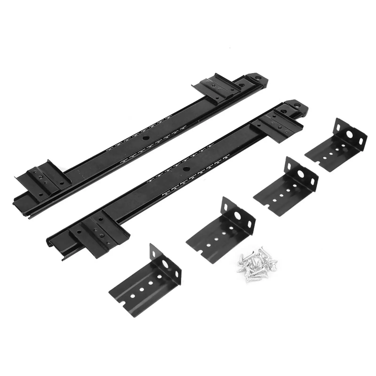 Thickened Cold Rolled Steel Keyboard Drawer Slide Track Adjustable Side Mount Desk Tray Extension 2Pcs Set
Thickened Cold Rolled Steel Keyboard Drawer Slide Track Adjustable Side Mount Desk Tray Extension 2Pcs Set