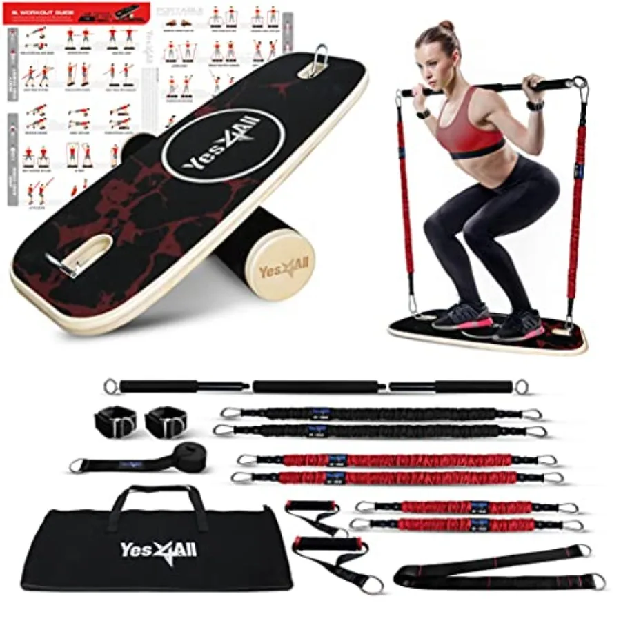 Balance Board Sports Trainer, Surf Trainer Board With Adjustable Stoppers, Imp Core gth and Balance Control
