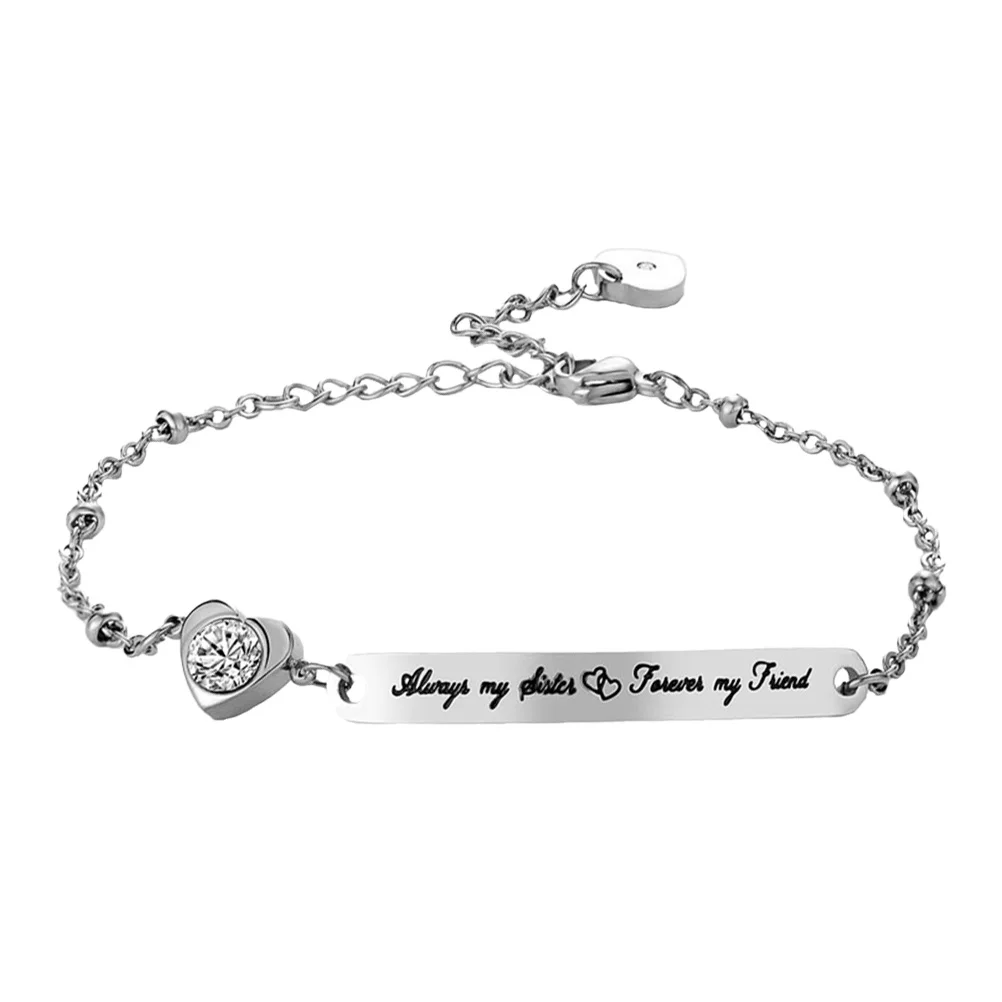 1pc Bend Chain Bracelet Stainless Steel Lettering Charm Delicate Jewelry Gift for Girls Wrist Decor Exquisite Bracelet
1pc Bend Chain Bracelet Stainless Steel Lettering Charm Delicate Jewelry Gift for Girls Wrist Decor Exquisite Bracelet
