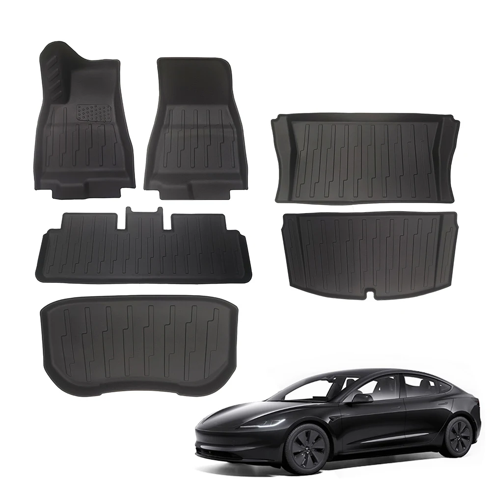 Mats for Tesla Model 3 All Weather Floor Mat Full Set Car Interior Liners Waterproof Real Seat Car Frunk Trunk Mats
Mats for Tesla Model 3 All Weather Floor Mat Full Set Car Interior Liners Waterproof Real Seat Car Frunk Trunk Mats