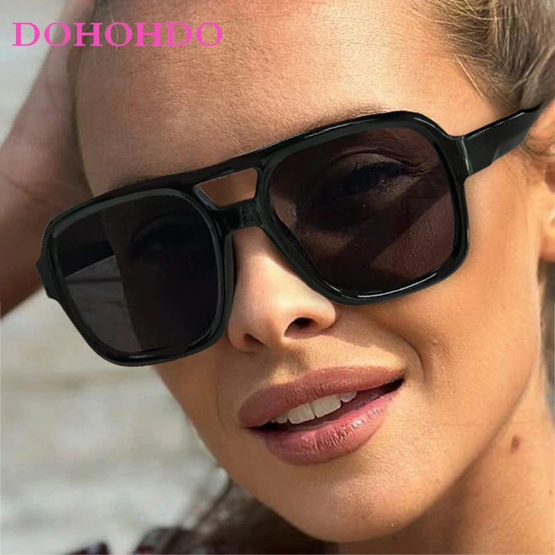 Retro Classic Personality Double Bridge Pilot Sunglasses Women Men Fashion Brand Design Big Frame Square Driving Eyewear UV400
Retro Classic Personality Double Bridge Pilot Sunglasses Women Men Fashion Brand Design Big Frame Square Driving Eyewear UV400