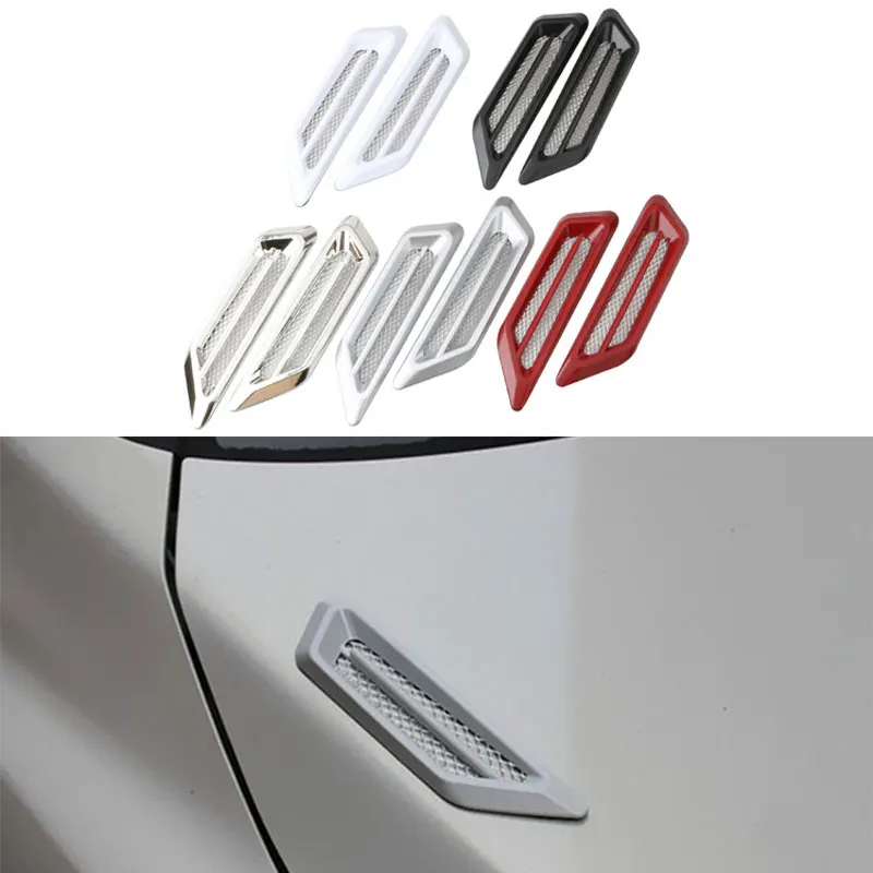 2pcs 3D Car Stickers DIY Creative Fake Air Vent Gills Design Hood Bonnet Door Decoration Exteral Off Road 4x4 Universal
2pcs 3D Car Stickers DIY Creative Fake Air Vent Gills Design Hood Bonnet Door Decoration Exteral Off Road 4x4 Universal