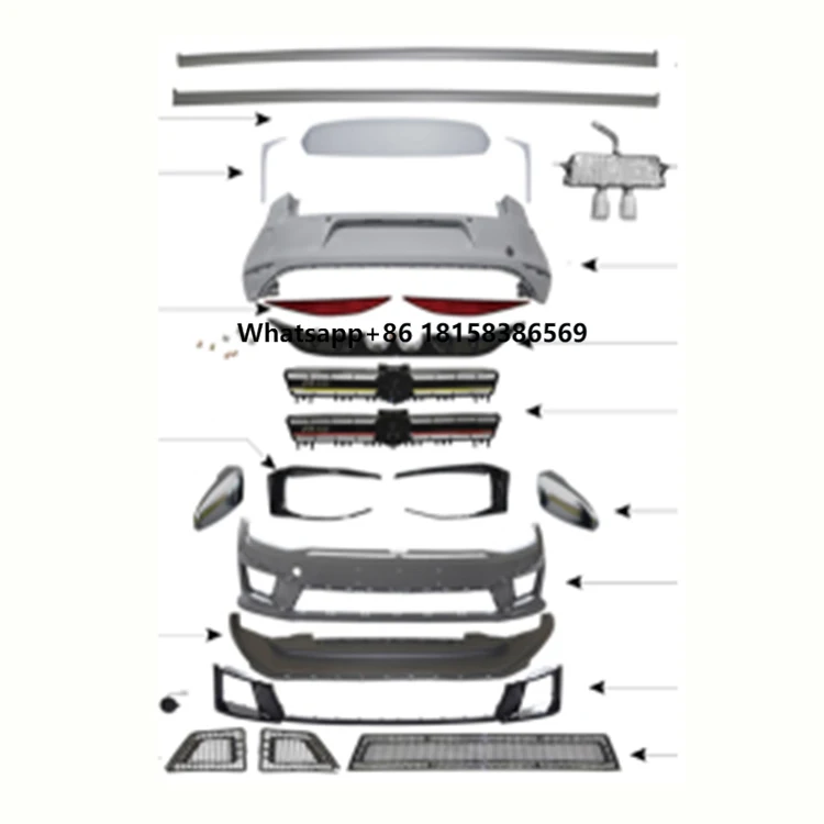 High Quality Factory Sale Directly Bodykit with Bumper and Side Skirt for Golf7 Upgrade to Golf R400
High Quality Factory Sale Directly Bodykit with Bumper and Side Skirt for Golf7 Upgrade to Golf R400