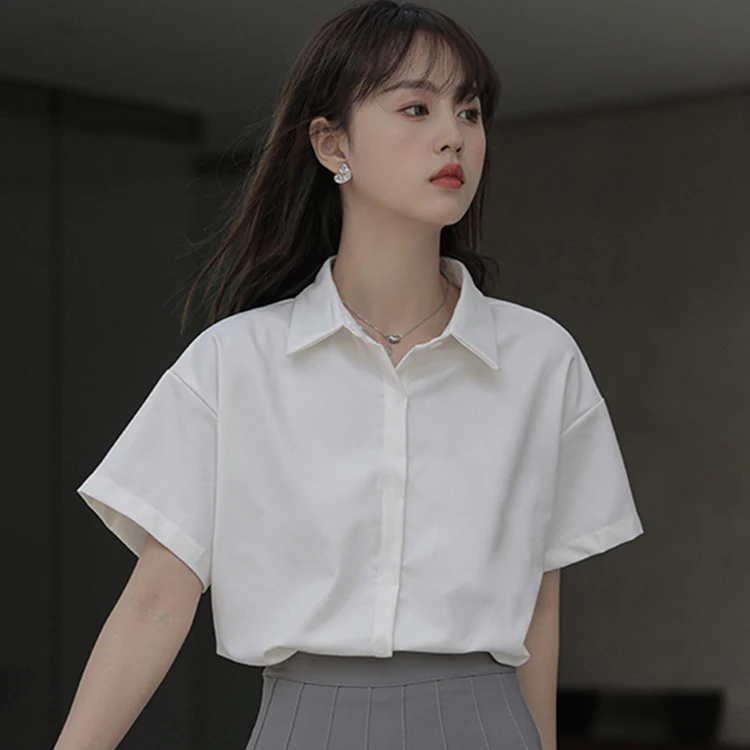 Summer Women's Anti-Wrinkle Drapey Versatile Workwear Shirt Large Size Sweet Or Salty Milk Series Korean Style Collar Bu...
Summer Women's Anti-Wrinkle Drapey Versatile Workwear Shirt Large Size Sweet Or Salty Milk Series Korean Style Collar Bu...