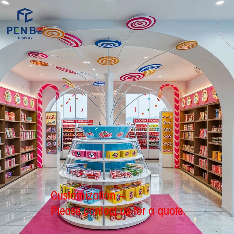 custom.Customized Children Colorful Rack Display Snack Lollipop Candy Shop Decorations Interior Design Candy Shop Fixtures
custom.Customized Children Colorful Rack Display Snack Lollipop Candy Shop Decorations Interior Design Candy Shop Fixtures