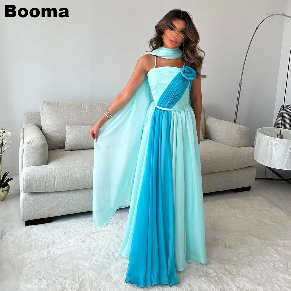 Booma Chiffon Blue A Line Evening Dresses Spaghetti Strap Flowers Cape Party Prom Gowns Floor Length Formal Occasion Dresses
Booma Chiffon Blue A Line Evening Dresses Spaghetti Strap Flowers Cape Party Prom Gowns Floor Length Formal Occasion Dresses