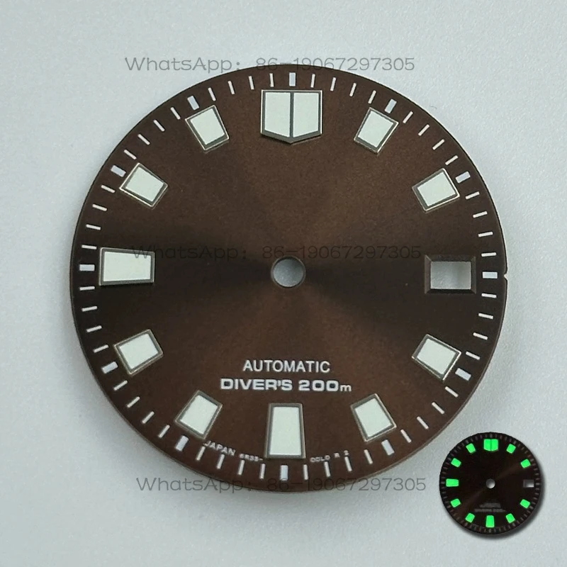 Customized New NH35 Dial 28.6mm Mechanical Watch Modified NH36 Green Luminous Literal Watch Accessories Surface Diving Watch
Customized New NH35 Dial 28.6mm Mechanical Watch Modified NH36 Green Luminous Literal Watch Accessories Surface Diving Watch