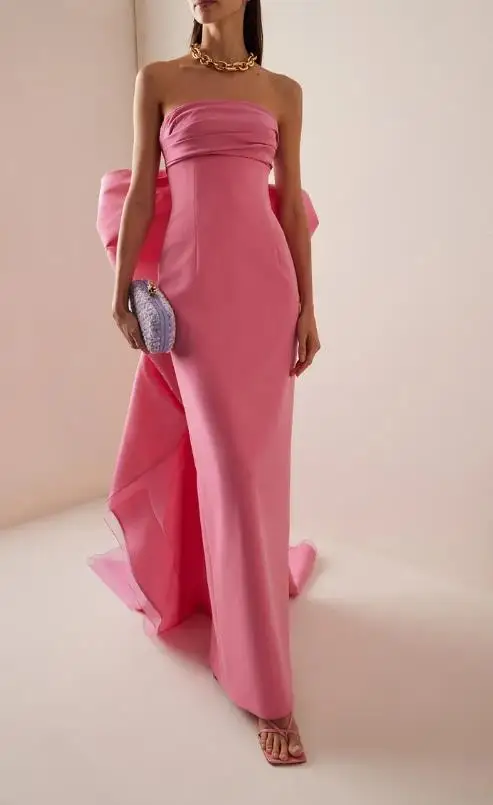 Summer Solid Color Strapless Backless Big Bow Decoration Trailing Dress for Women, Elegant and Personalized Hip Hugging Dress
Summer Solid Color Strapless Backless Big Bow Decoration Trailing Dress for Women, Elegant and Personalized Hip Hugging Dress