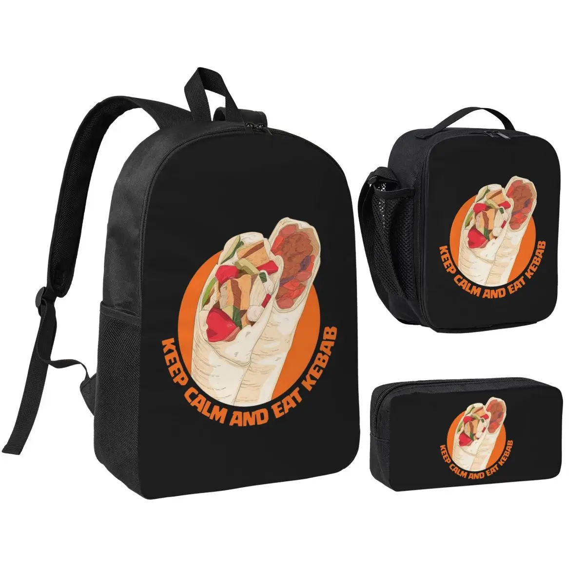 Funny Doner Kebab Cartoon Backpack Boys Girls BookBag School Bag Laptop Shoulder Bags 3ps Insulated Lunch Bag Pencil Case
Funny Doner Kebab Cartoon Backpack Boys Girls BookBag School Bag Laptop Shoulder Bags 3ps Insulated Lunch Bag Pencil Case
