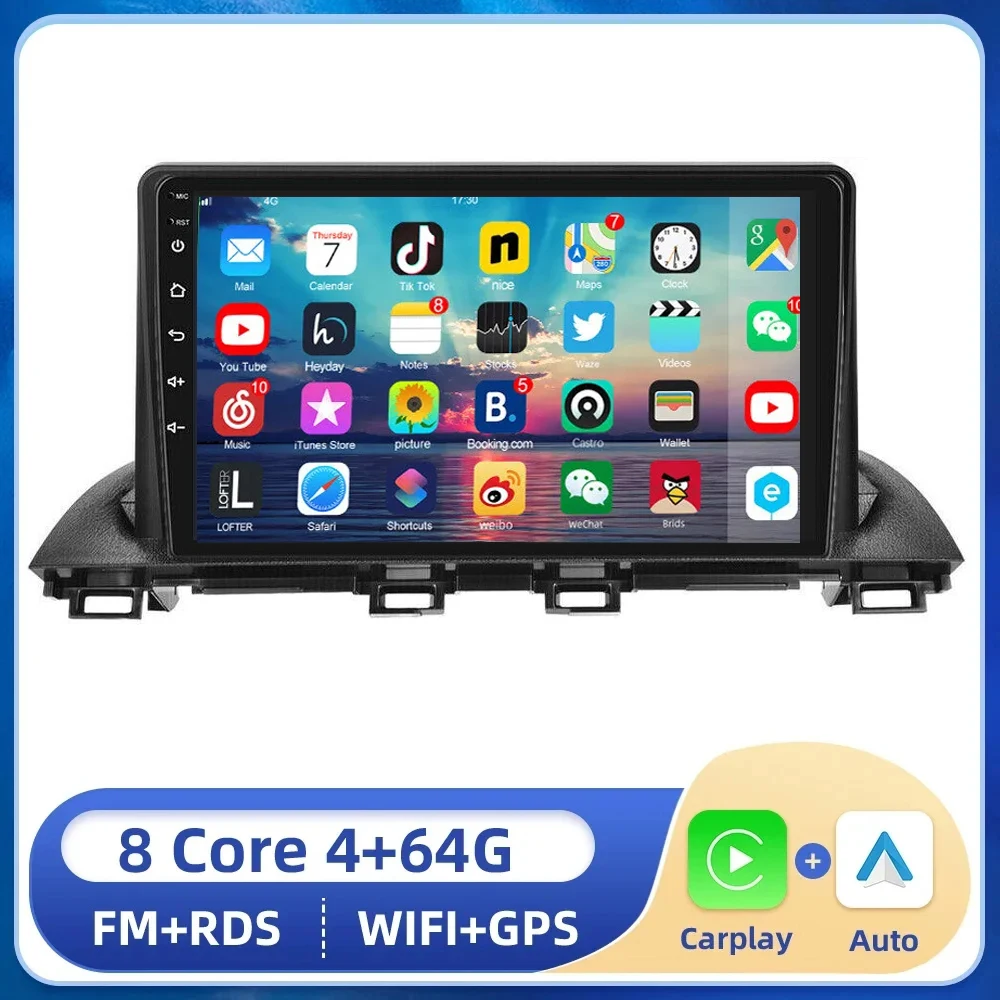 For Mazda 3 Axela 2013 2014 - 2018 2 Din Android 14 Car Stereo GPS WIFI FM Navigation Multimedia Video Player Head Unit DSP RDS
For Mazda 3 Axela 2013 2014 - 2018 2 Din Android 14 Car Stereo GPS WIFI FM Navigation Multimedia Video Player Head Unit DSP RDS