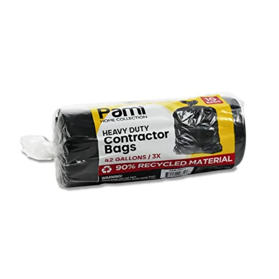 Heavy Duty 42 Gallon Construction Bags, Tear-Resistant Contractor Garbage Bags for Yard Waste Cleanup Count, Black
Heavy Duty 42 Gallon Construction Bags, Tear-Resistant Contractor Garbage Bags for Yard Waste Cleanup Count, Black