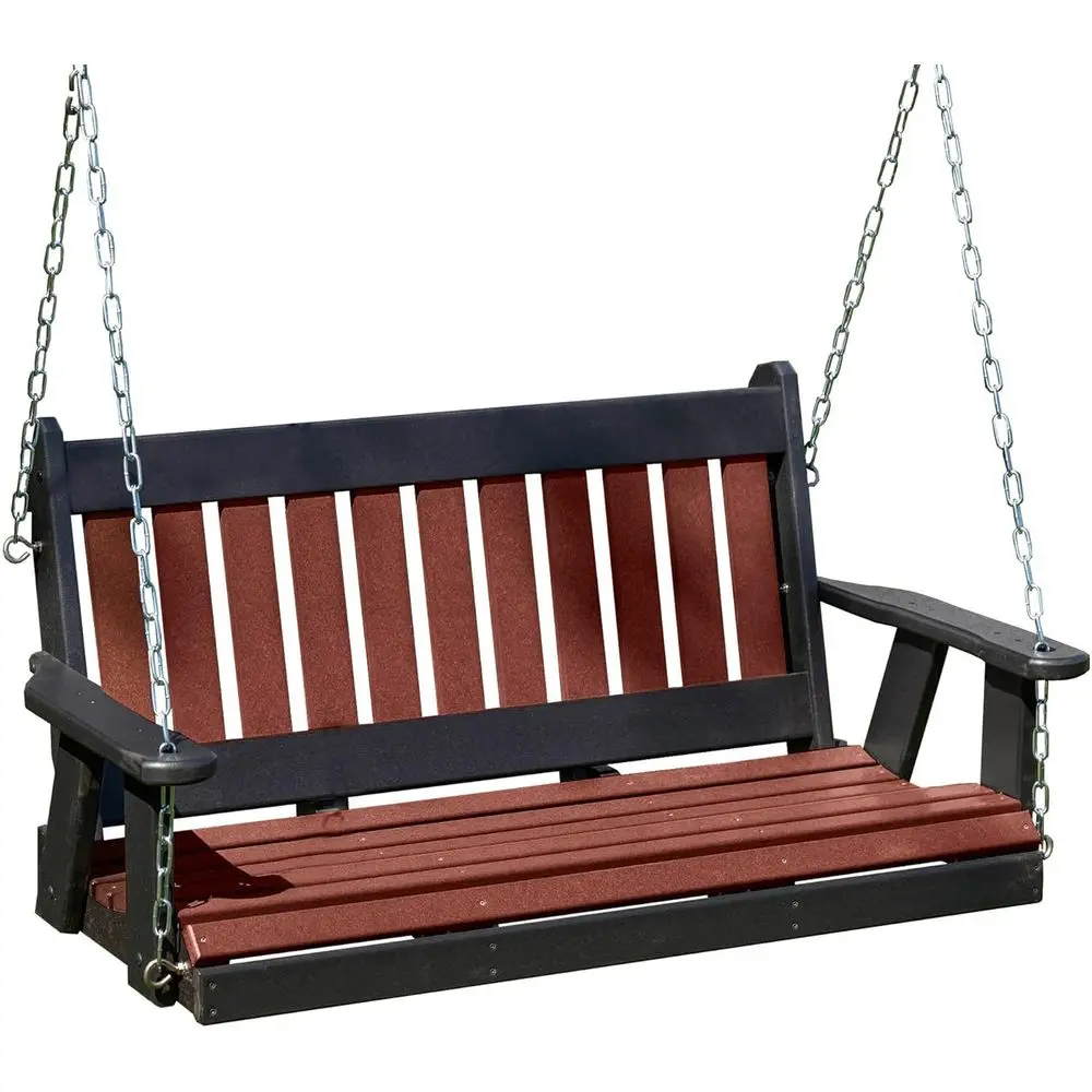 Poly Lumber 5T Porch Swing, Amish Craftsmanship, Made in USA, HDPE Material, 1000 lbs Capacity, Stainless Steel Hardware, Ideal
Poly Lumber 5T Porch Swing, Amish Craftsmanship, Made in USA, HDPE Material, 1000 lbs Capacity, Stainless Steel Hardware, Ideal
