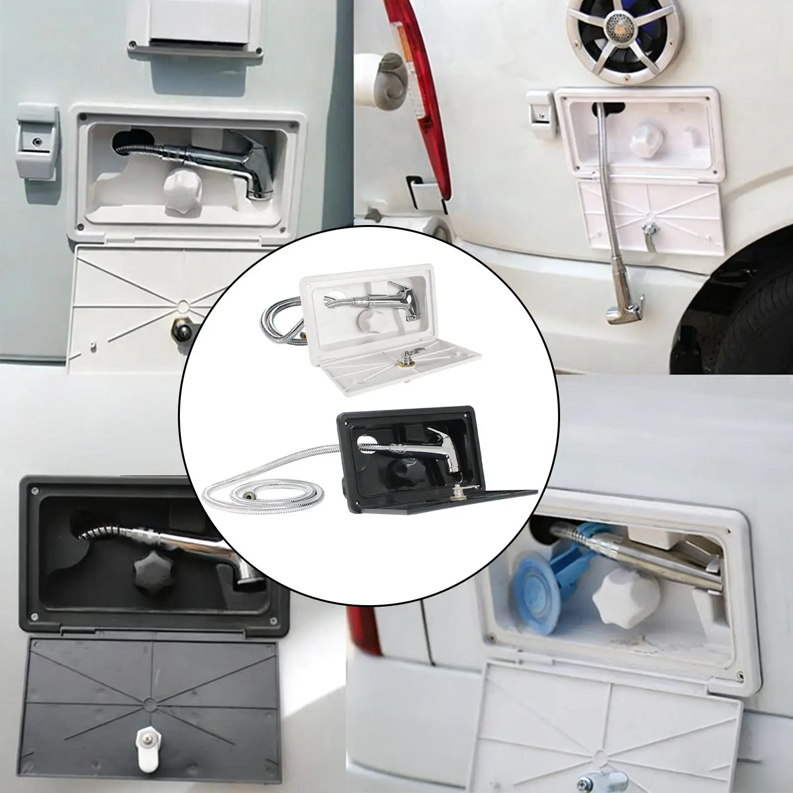 Уличный душевой бокс для автодома: прочный комплект для прямой замены, АБС-пластик, выдвижная лейка из нержавеющей стали для фургонов, автодомов, кемпинга, походов
Уличный душевой бокс для автодома: прочный комплект для прямой замены, АБС-пластик, выдвижная лейка из нержавеющей стали для фургонов, автодомов, кемпинга, походов