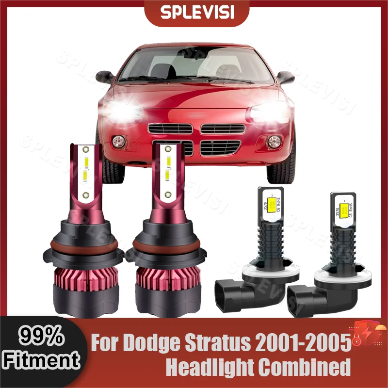 Plug And Play LED Headlight High Low Beam+Foglight Replace Combination Bulbs For Dodge Stratus 2001 2002 2003 2004 2005 CSP Chip
Plug And Play LED Headlight High Low Beam+Foglight Replace Combination Bulbs For Dodge Stratus 2001 2002 2003 2004 2005 CSP Chip