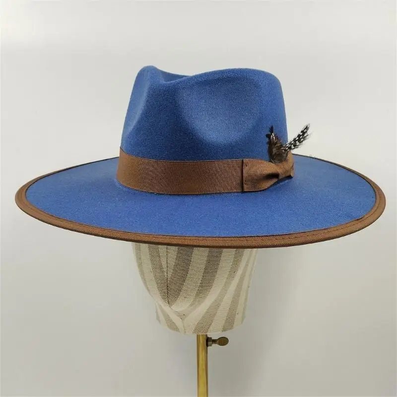 Красивая фетровая шляпа, индивидуальная модная шляпа, шляпа для выступлений на сцене, мужская шляпа
Красивая фетровая шляпа, индивидуальная модная шляпа, шляпа для выступлений на сцене, мужская шляпа
