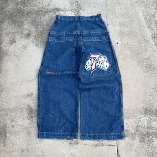 Y2K Jeans Baggy High Waisted JNCO Vintage Hip HopEmbroider Graphic Men and Women Wide Leg Straight Pants Harajuku Streetwear
Y2K Jeans Baggy High Waisted JNCO Vintage Hip HopEmbroider Graphic Men and Women Wide Leg Straight Pants Harajuku Streetwear
