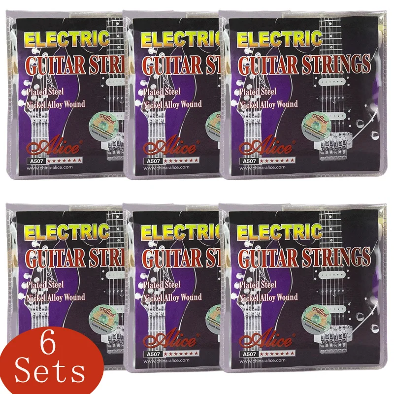 6 Sets Electric Guitar Strings Alice A507 Guitar Strings Steel Core Nickel Plated Wound Alloy Wire Packs Guitar Strings
6 Sets Electric Guitar Strings Alice A507 Guitar Strings Steel Core Nickel Plated Wound Alloy Wire Packs Guitar Strings