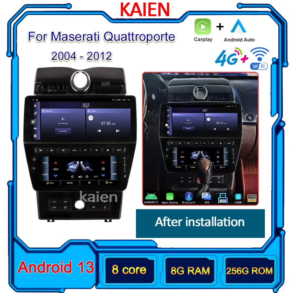 12.3" Android Car Radio For Maserati Quattroporte 2013-2018 Auto Navigation GPS Stereo Player DVD Multimedia AC Display Screen
12.3" Android Car Radio For Maserati Quattroporte 2013-2018 Auto Navigation GPS Stereo Player DVD Multimedia AC Display Screen