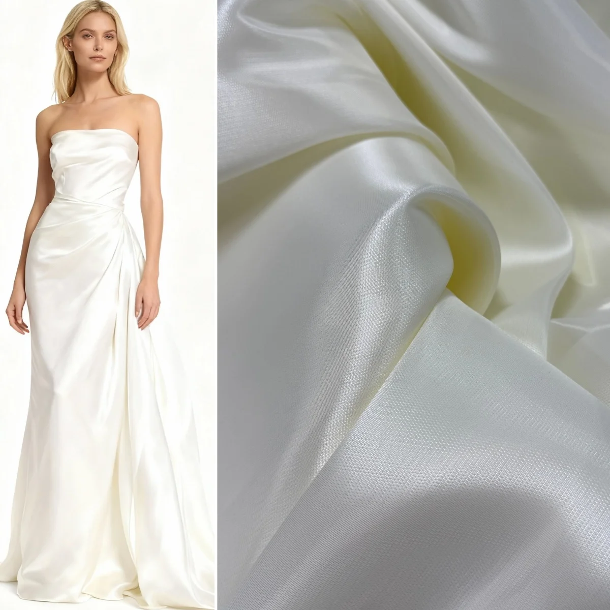 Усовершенствованная глянцевая атласная ткань цвета слоновой кости TR, шитье свадебного платья, дизайнерский костюм подружки невесты, сделай сам, микротвердая жесткая ткань
Усовершенствованная глянцевая атласная ткань цвета слоновой кости TR, шитье свадебного платья, дизайнерский костюм подружки невесты, сделай сам, микротвердая жесткая ткань