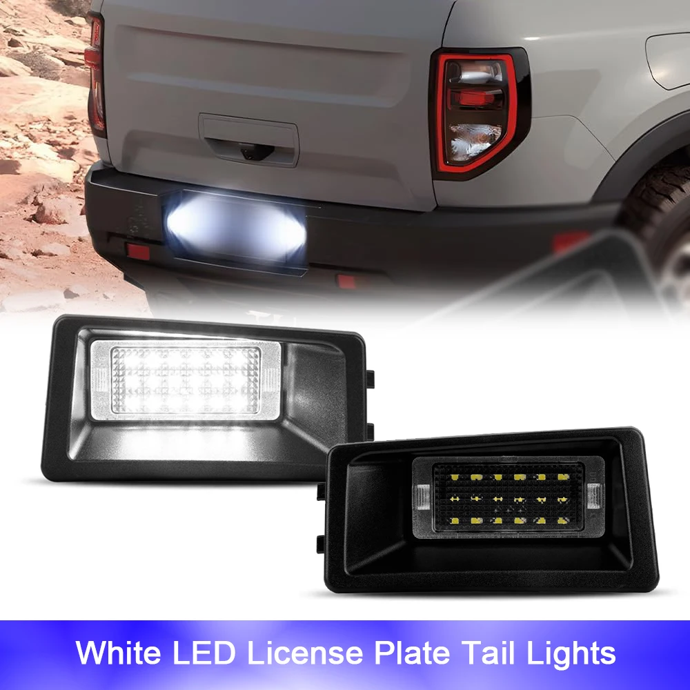 18SMD LED Rear Number License Plate Lights Tail Backup Lamp for Ford Bronco Sport 2021-2023 OEM#M1PZ-13550-A White 6000K 2Pcs
18SMD LED Rear Number License Plate Lights Tail Backup Lamp for Ford Bronco Sport 2021-2023 OEM#M1PZ-13550-A White 6000K 2Pcs