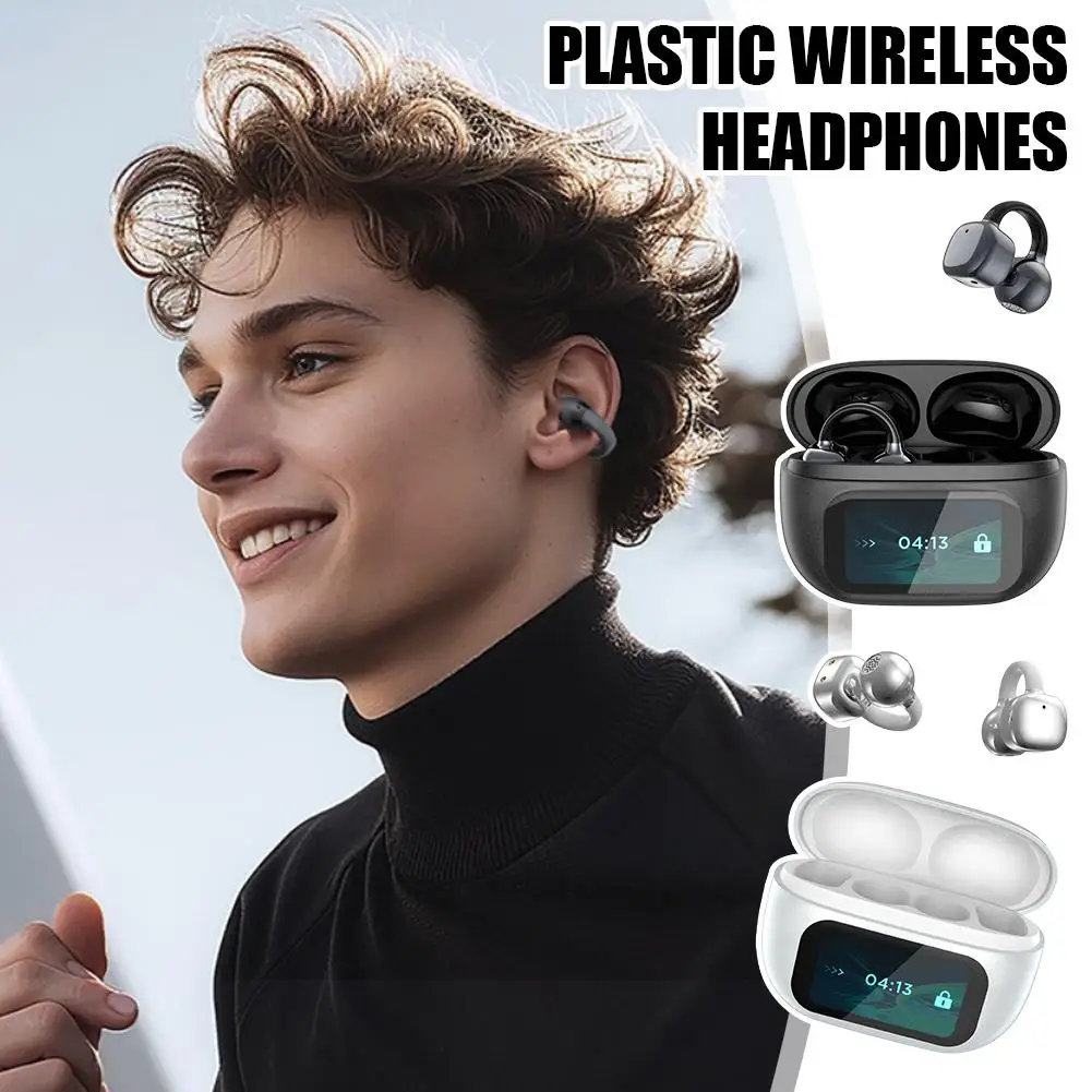 Wireless Bluetooth Earphone Clip-on Ear, For G08 Smart Translation Earphone With Digital Display Screen And Wireless Power T6Q4
Wireless Bluetooth Earphone Clip-on Ear, For G08 Smart Translation Earphone With Digital Display Screen And Wireless Power T6Q4