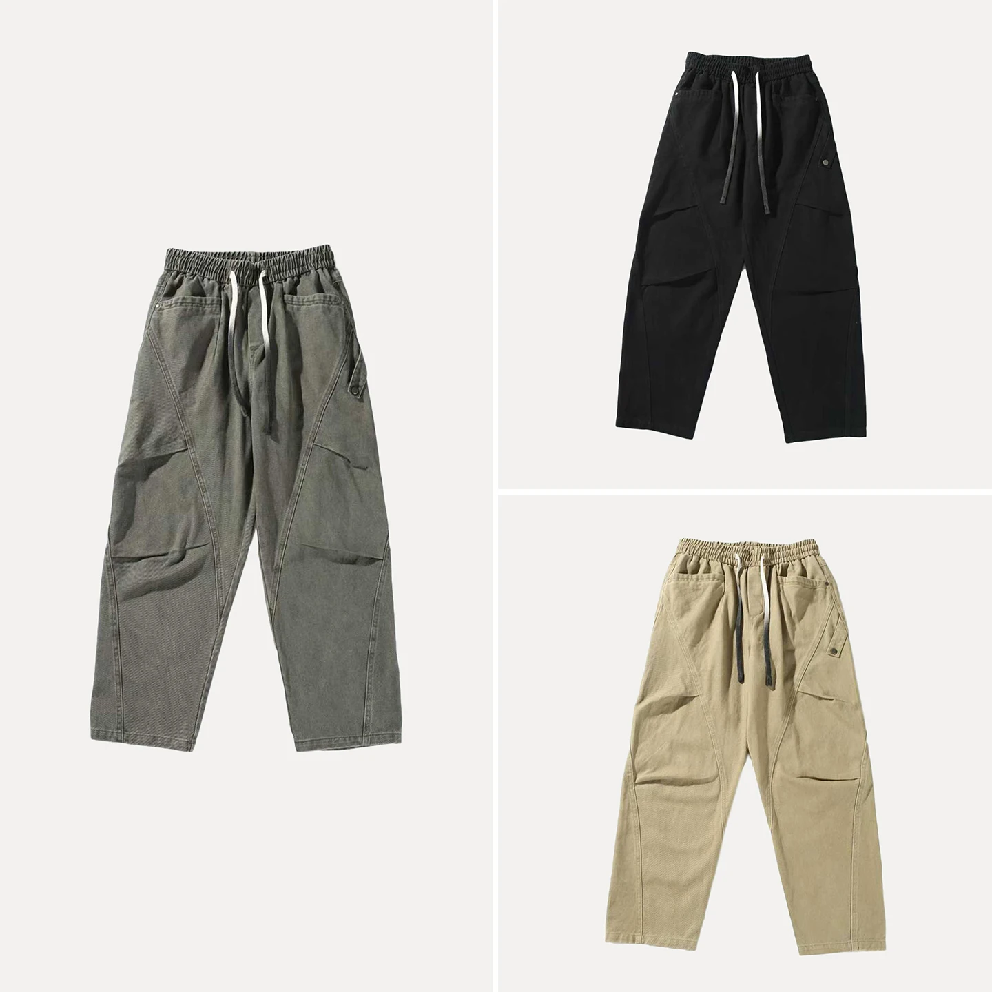 Loose Straight Leg Thiened Retro Patchwork Workwear Casual Pants Men's Autumn 2025 New Sle Z Breathable Comfortable
Loose Straight Leg Thiened Retro Patchwork Workwear Casual Pants Men's Autumn 2025 New Sle Z Breathable Comfortable