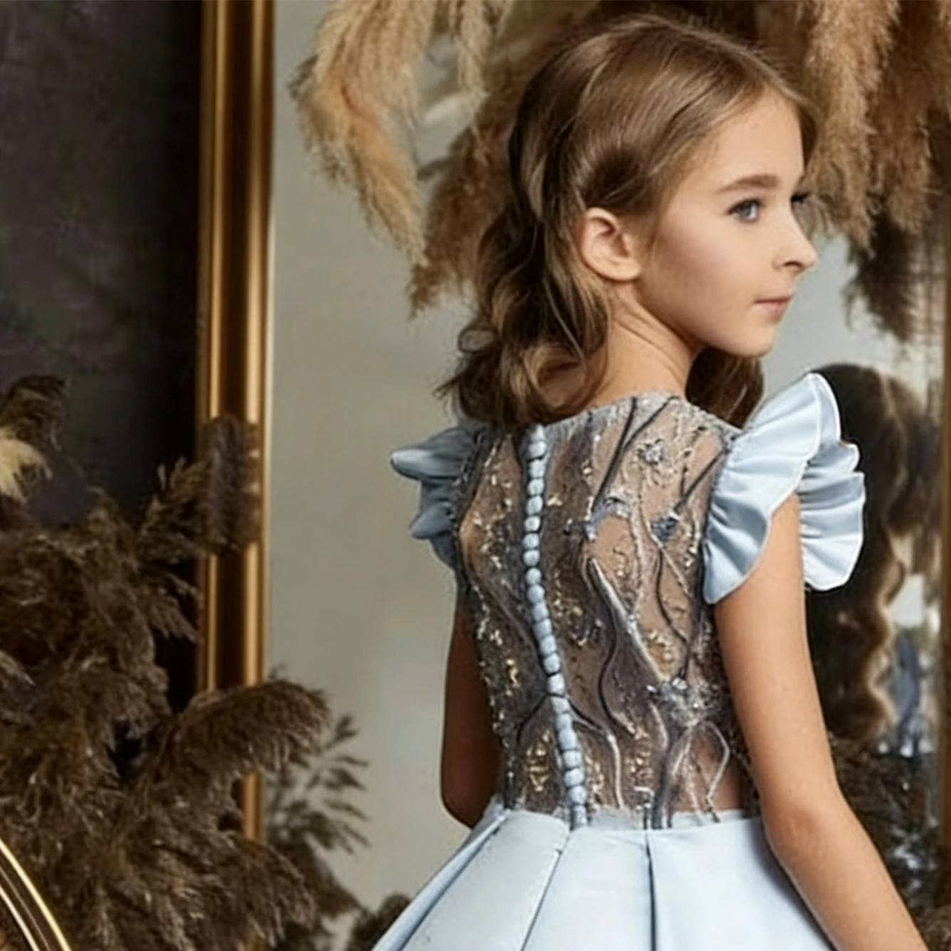 Customized Flower Girl Dress for Wedding Appliques Pearls Sleeveless High Waist Floor Length Kids Birthday First Communion Gown
Customized Flower Girl Dress for Wedding Appliques Pearls Sleeveless High Waist Floor Length Kids Birthday First Communion Gown