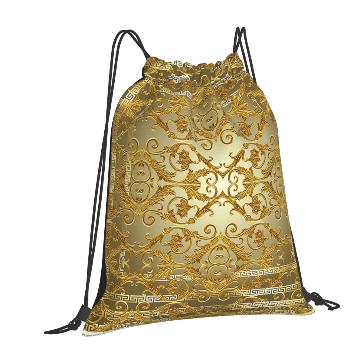 Greek Keys Ornate Floral Baroque Gold Backpacks Fashion Drawstring Bundle Pocket Sports Bag Book Bags for Man Woman School
Greek Keys Ornate Floral Baroque Gold Backpacks Fashion Drawstring Bundle Pocket Sports Bag Book Bags for Man Woman School