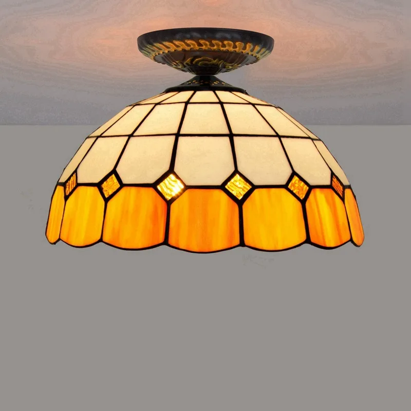 Tiffany Modern Design Color Recessed Mediterranean Orange Glass Ceiling Lamp Bedroom Study Living Room Home LED Ceiling Lamp
Tiffany Modern Design Color Recessed Mediterranean Orange Glass Ceiling Lamp Bedroom Study Living Room Home LED Ceiling Lamp