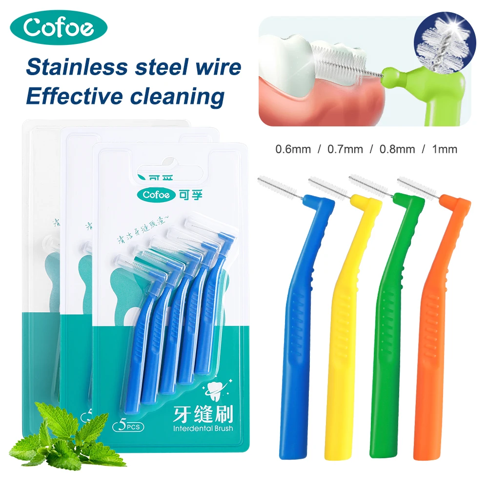 Cofoe 5PCS/Set Interdental Brush For Dental Orthodontics Clean Between Teeth Cleaning Tools With Dust Cover(Random Color)
Cofoe 5PCS/Set Interdental Brush For Dental Orthodontics Clean Between Teeth Cleaning Tools With Dust Cover(Random Color)