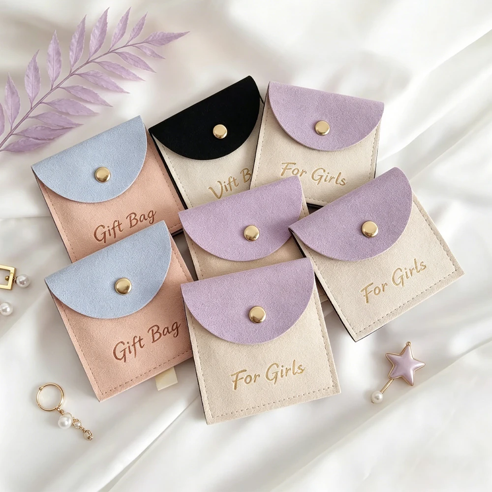 50/100Pcs Custom Logo 8x8cm 9x9cm Luxury Jewelry Pouch Microfiber Envelope Snap Packaging Pocket for Bracelet Earring Brooch Oil
50/100Pcs Custom Logo 8x8cm 9x9cm Luxury Jewelry Pouch Microfiber Envelope Snap Packaging Pocket for Bracelet Earring Brooch Oil