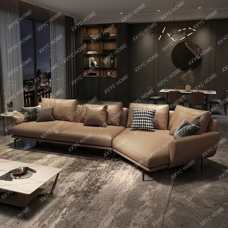 S Угловой кожаный диван, первый слой из воловьей кожи, светлый, роскошный, скандинавский, современный, простой, для гостиной, итальянский минималистичный, для творчества
S Угловой кожаный диван, первый слой из воловьей кожи, светлый, роскошный, скандинавский, современный, простой, для гостиной, итальянский минималистичный, для творчества