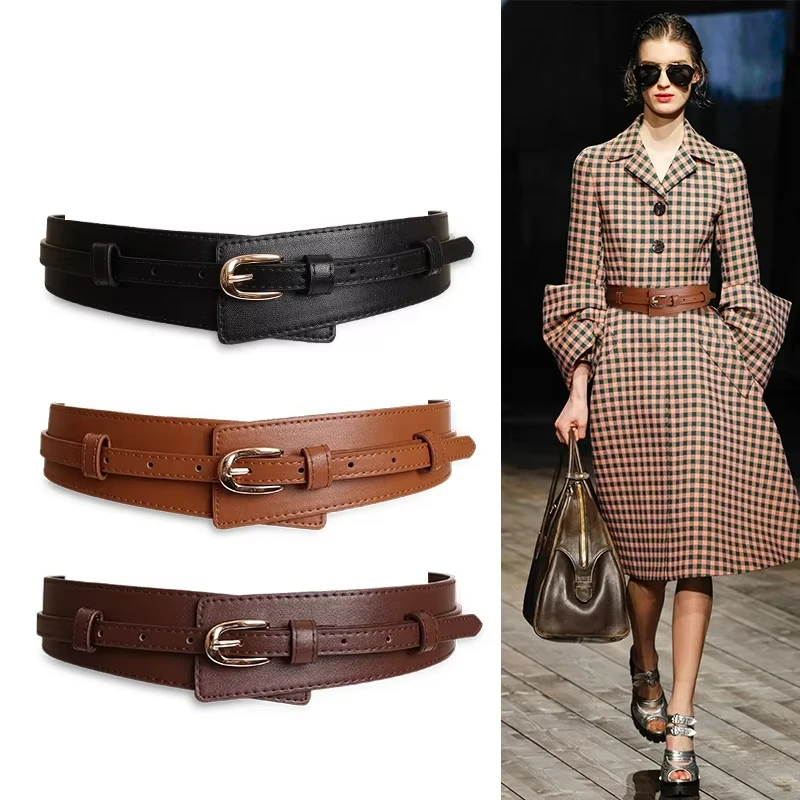Women's wide waistband, fashionable and versatile leather belt, paired with skirt, sweater, coat, waistband
Women's wide waistband, fashionable and versatile leather belt, paired with skirt, sweater, coat, waistband