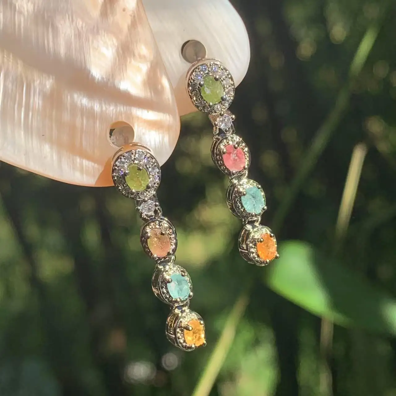 COLORFUL Natural Tourmaline Earrings COPPER Stud earring For Women Dangle CUTE Gift Fine Jewelry Dangle
COLORFUL Natural Tourmaline Earrings COPPER Stud earring For Women Dangle CUTE Gift Fine Jewelry Dangle