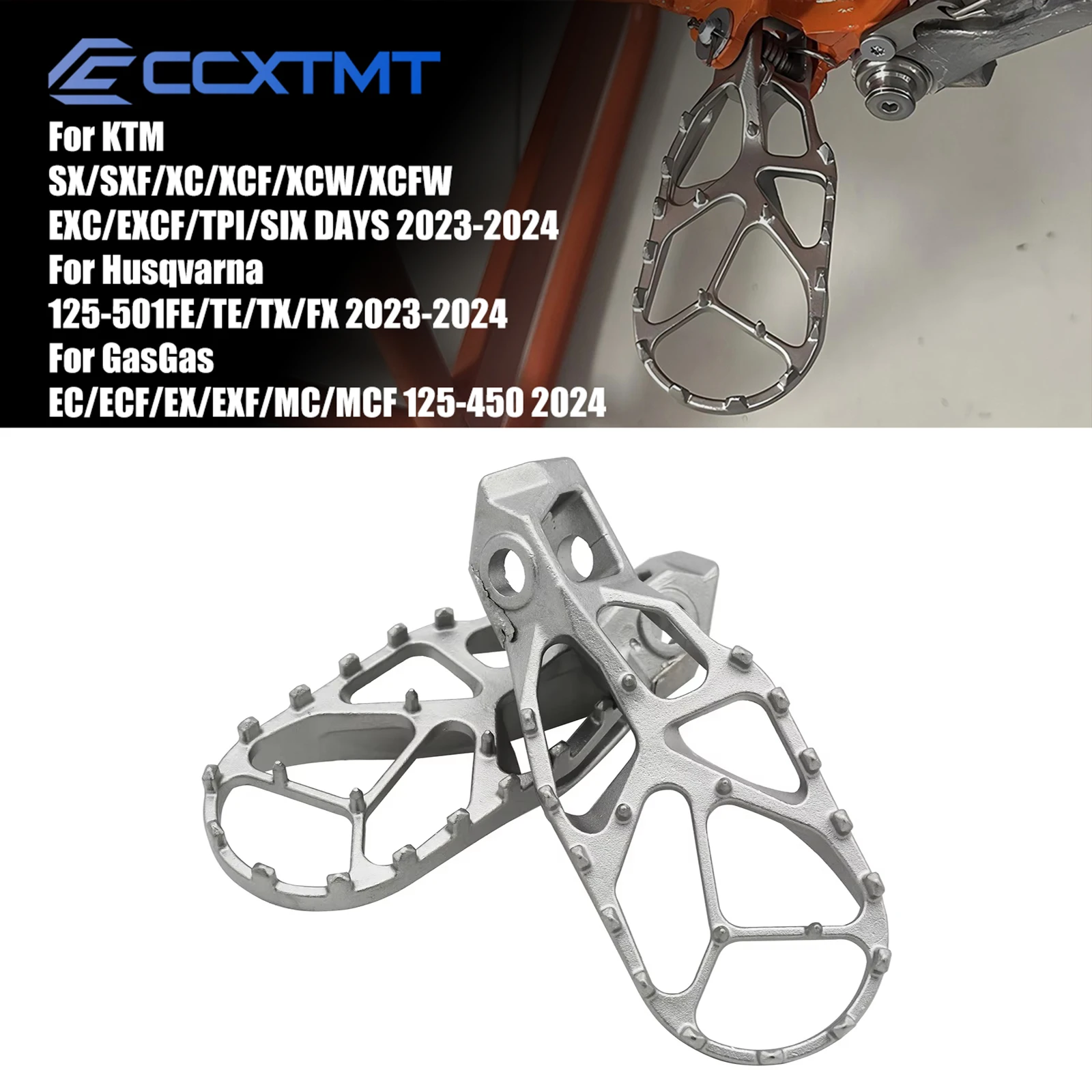Motorcycle Foot Pegs Footrest Pedals For Husqvarna FC FX TX TC 2023-2024 For KTM EXC EXCF XC XCF XCW SX SXF 150-500 Universal
Motorcycle Foot Pegs Footrest Pedals For Husqvarna FC FX TX TC 2023-2024 For KTM EXC EXCF XC XCF XCW SX SXF 150-500 Universal