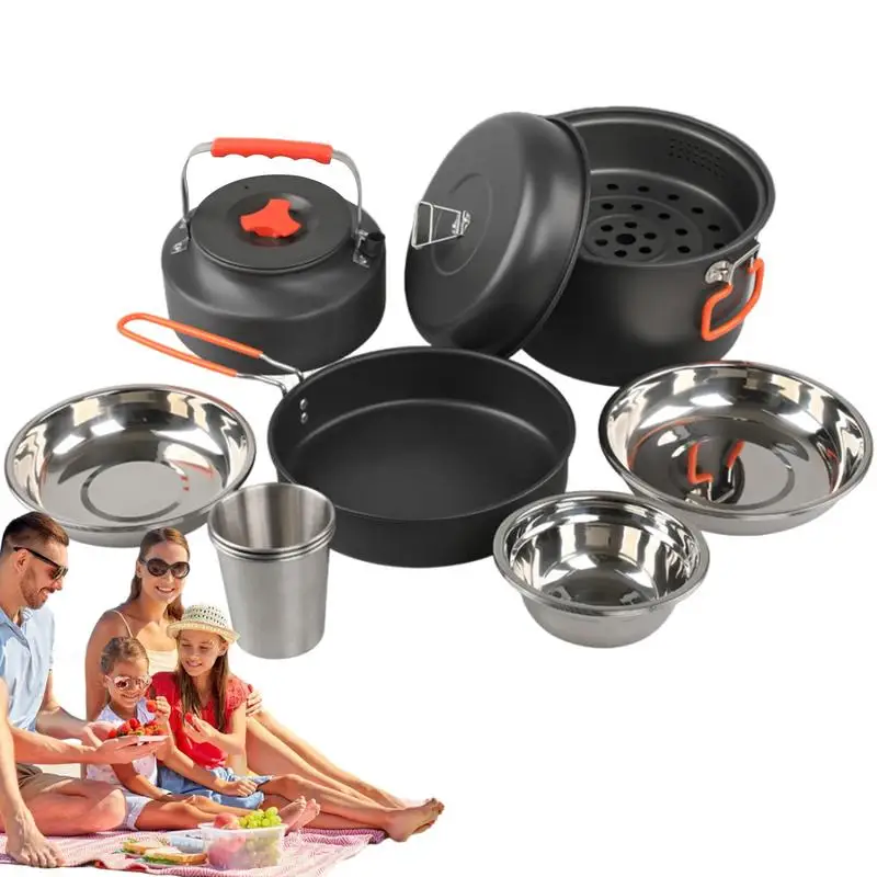 Camping Cooking Set Outdoor Lightweight Equipment Camping Cookware Kit For Traveling Trekking Hiking Supplies
Camping Cooking Set Outdoor Lightweight Equipment Camping Cookware Kit For Traveling Trekking Hiking Supplies