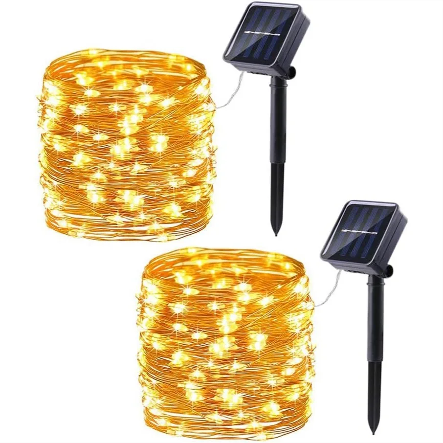 Solar String Lights Outdoor 2 Pack 66ft 200 LED Fairy Lights 8 Modes Twinkle Lights With Auto On/Off For Patio Garden Yard Party Wedding Tree Decoration Warm White
Solar String Lights Outdoor 2 Pack 66ft 200 LED Fairy Lights 8 Modes Twinkle Lights With Auto On/Off For Patio Garden Yard Party Wedding Tree Decoration Warm White