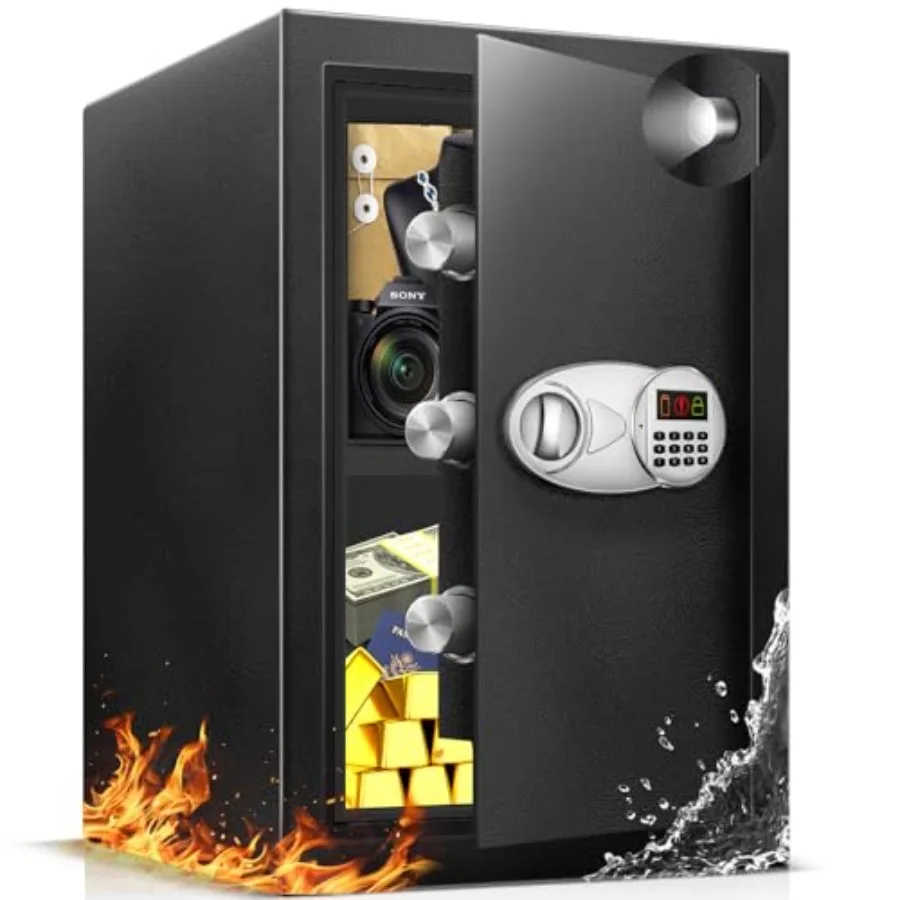 3.5 Cu Ft Large Steel Fireproof Security Safe Box for Home Documents with Emergency Battery Box and Electronic Keypad LED Senso
3.5 Cu Ft Large Steel Fireproof Security Safe Box for Home Documents with Emergency Battery Box and Electronic Keypad LED Senso