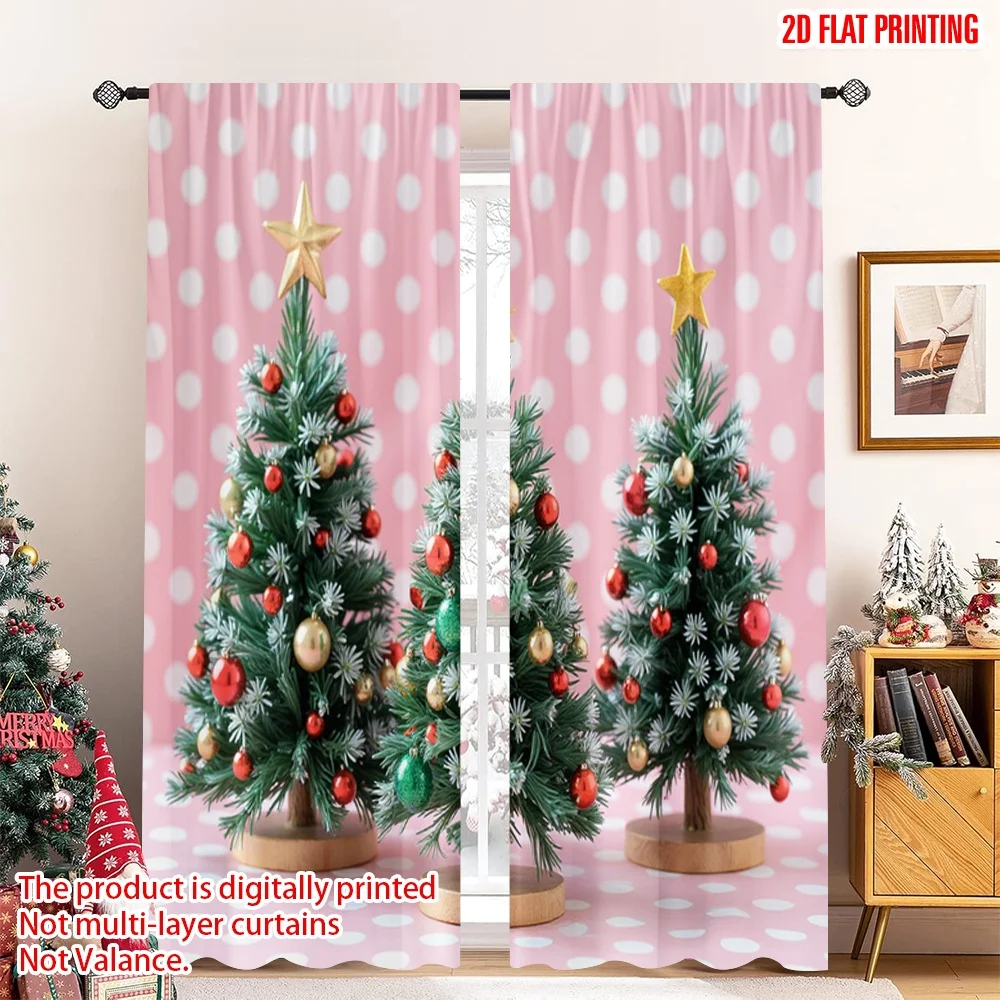 2pcs 2D flat printing Merry Christmas Window Drapes Christmas Trees Holiday Season Polyester Without Electricity Birthday Party
2pcs 2D flat printing Merry Christmas Window Drapes Christmas Trees Holiday Season Polyester Without Electricity Birthday Party