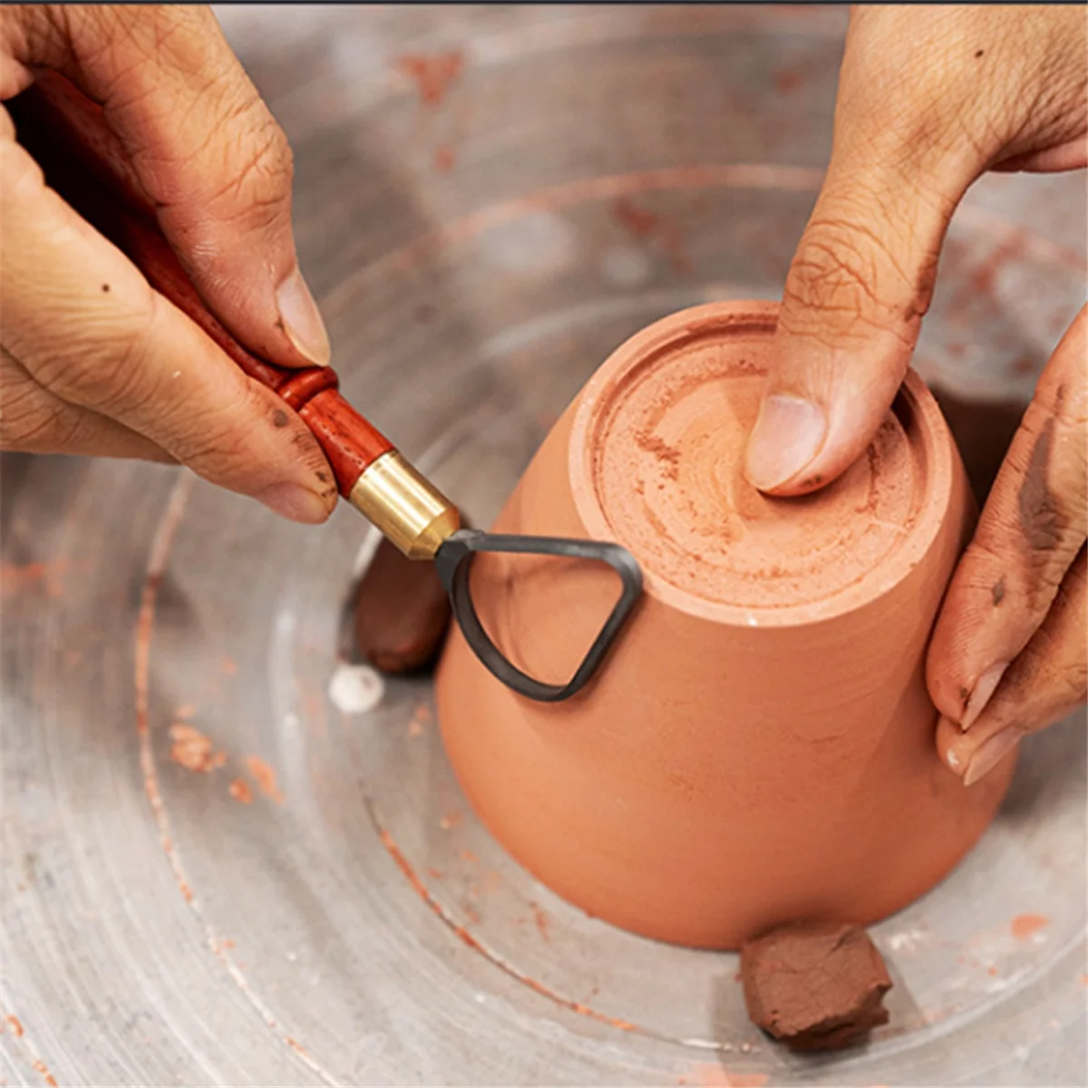 A43T Pottery Repair Tools Tungsten Steel Texture Ring Knife DIY Ceramic Sculpture Scraping Texture Carving Tools,Ring-Shaped
A43T Pottery Repair Tools Tungsten Steel Texture Ring Knife DIY Ceramic Sculpture Scraping Texture Carving Tools,Ring-Shaped