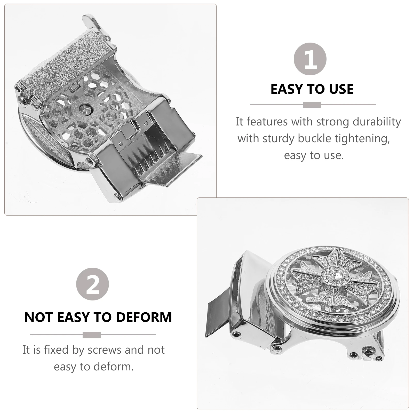 Bling Belt Buckle Zinc Alloy Diamond Designer Men Silver Side Release Adjustable Matching Durability
Bling Belt Buckle Zinc Alloy Diamond Designer Men Silver Side Release Adjustable Matching Durability