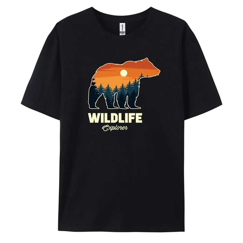 Bear Men's Casual Short-sleeved T-shirt with 100% Cotton Fashion print Tees oversize
Bear Men's Casual Short-sleeved T-shirt with 100% Cotton Fashion print Tees oversize