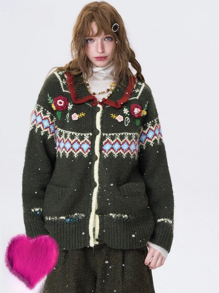 Женский зимний кардиган Elfs ket Fairy Island с вышивкой, новый, с цветочным узором, длинный, свободного кроя
Женский зимний кардиган Elfs ket Fairy Island с вышивкой, новый, с цветочным узором, длинный, свободного кроя